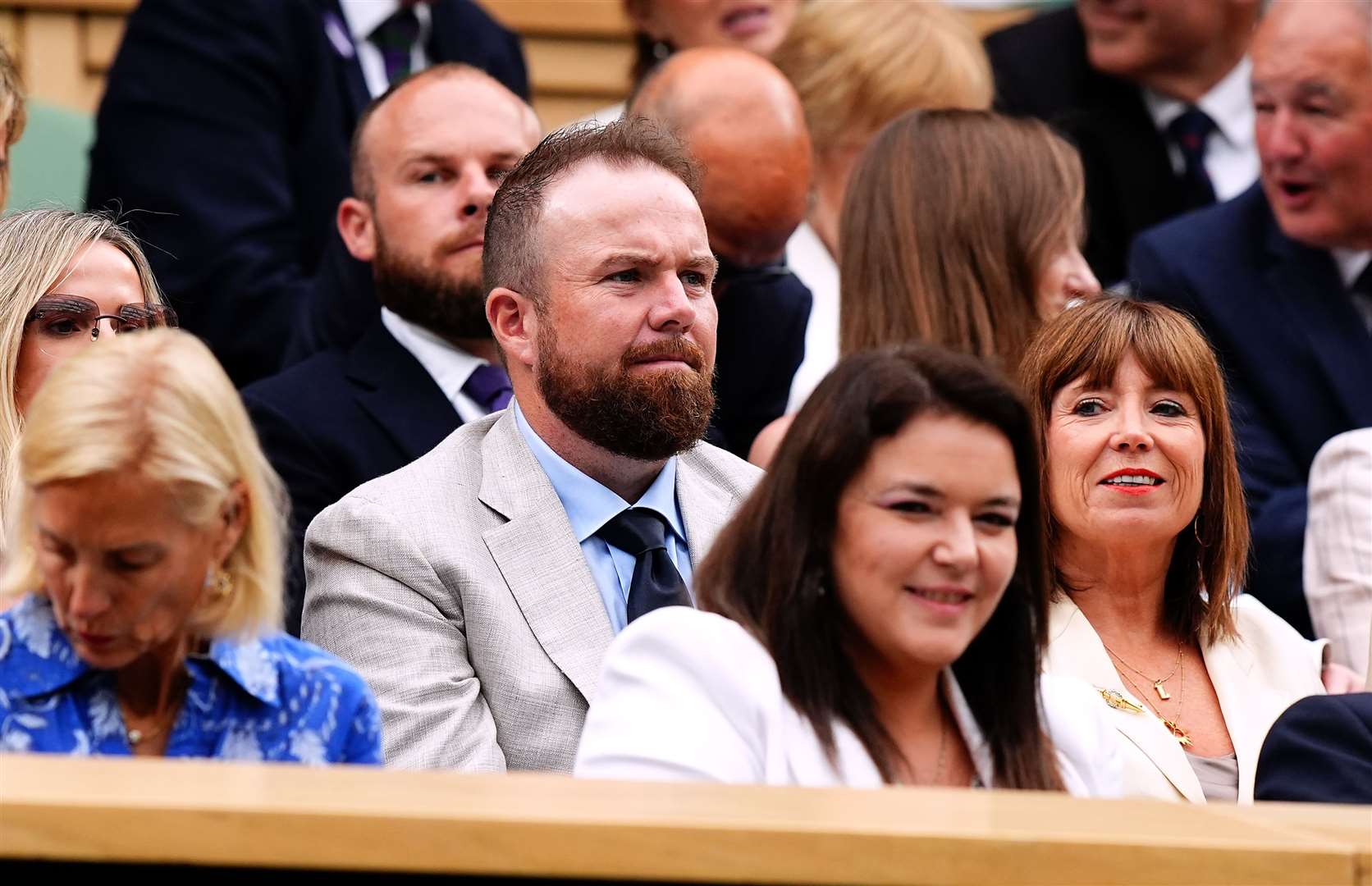 Shane Lowry in the royal box on day eight of the 2024 Wimbledon Championships (Aaron Chown/PA)