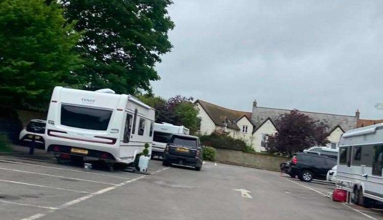 Swale council has confirmed the caravans in Faversham do not have permission to use the land