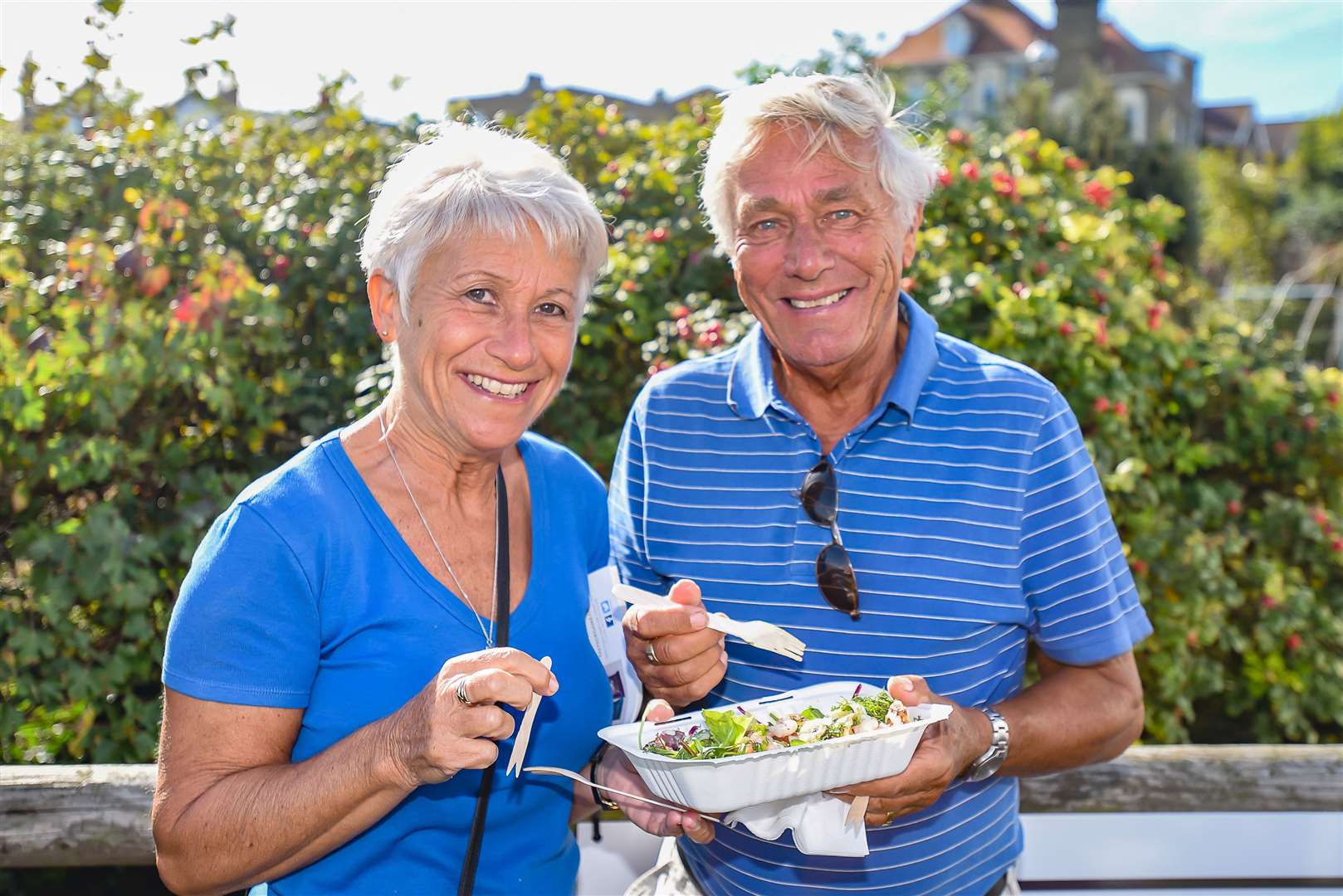 Pauline and Peter James at a Broadstairs Food Festival Picture: Alan Langley