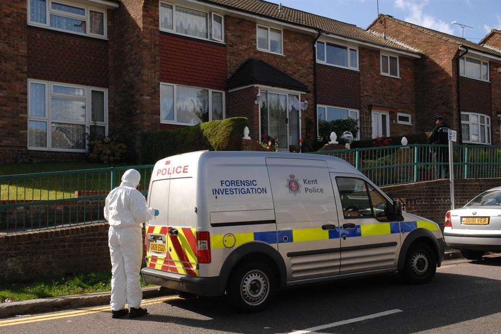 The scene of the killing in Mackenzie Way in Gravesend