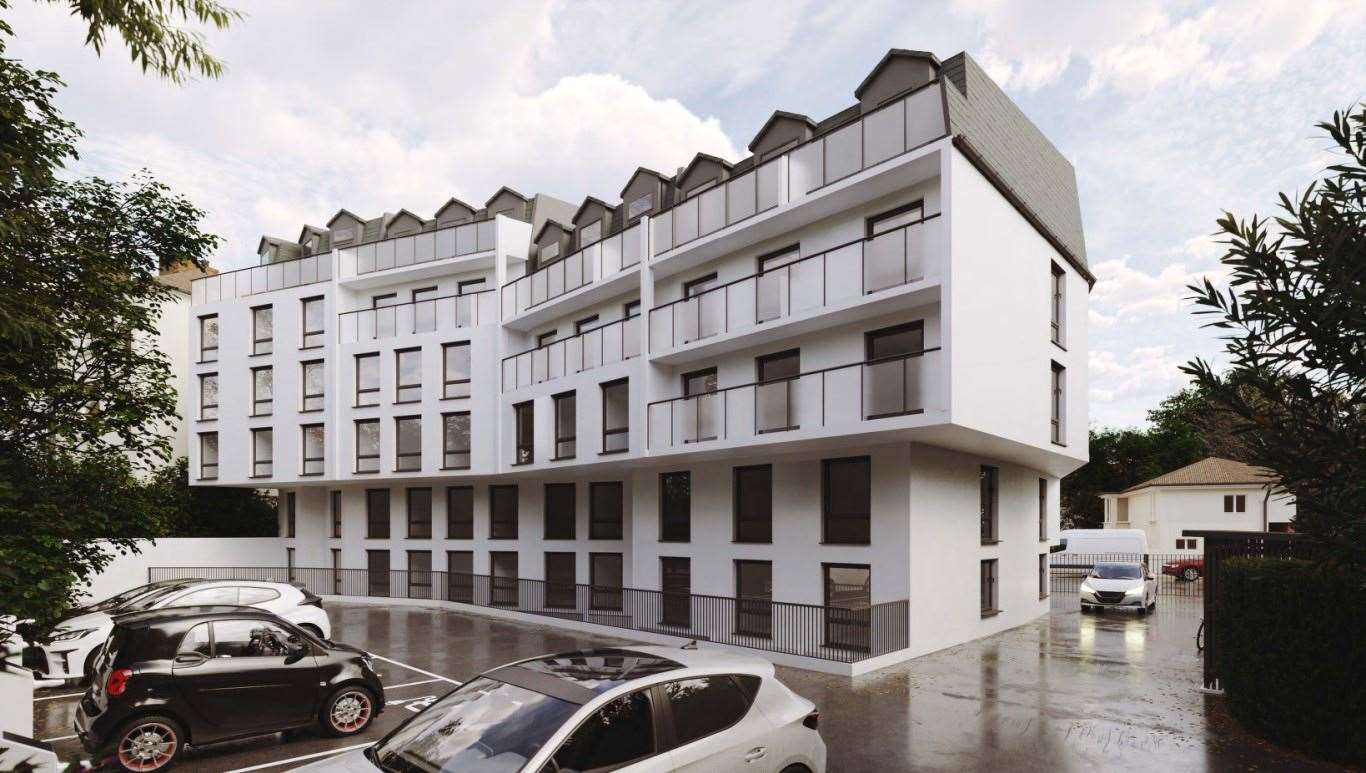 How the 50 flats in Malvern Road, Dover, could look. Picture: DAA