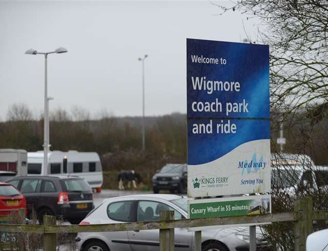 Wigmore coach park and ride near the M2