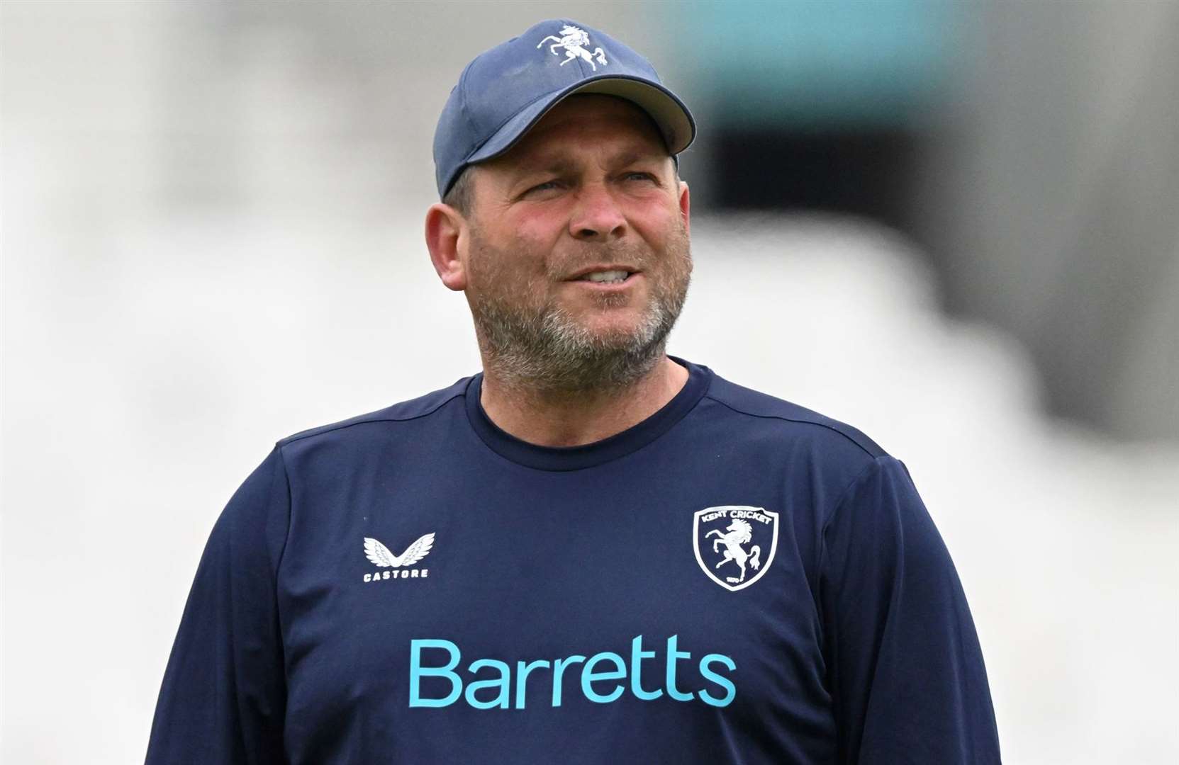 Matt Walker - not impressed with Kent’s batting on day one against Warwickshire. Picture: Keith Gillard