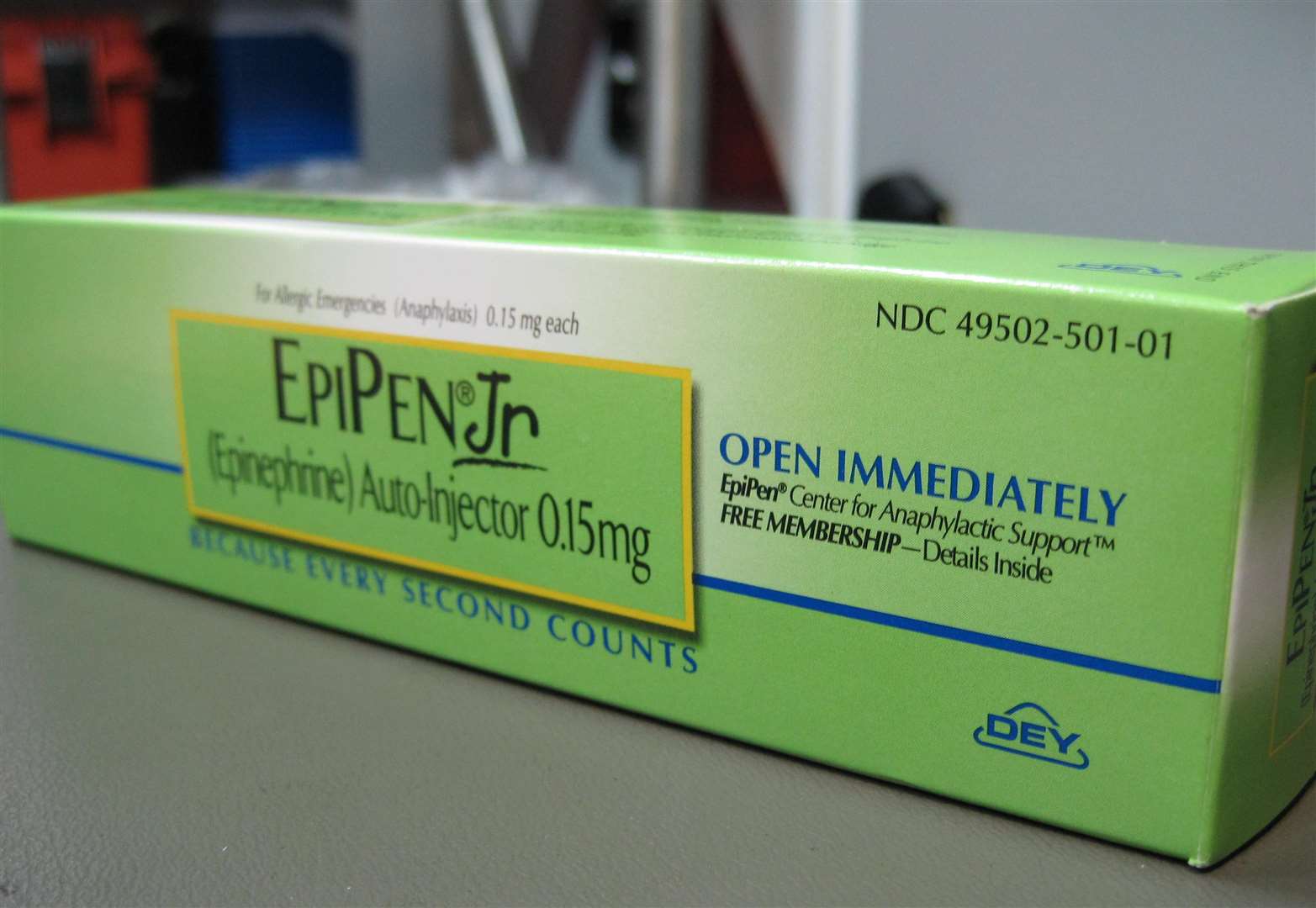 The EpiPen Junior is in short supply