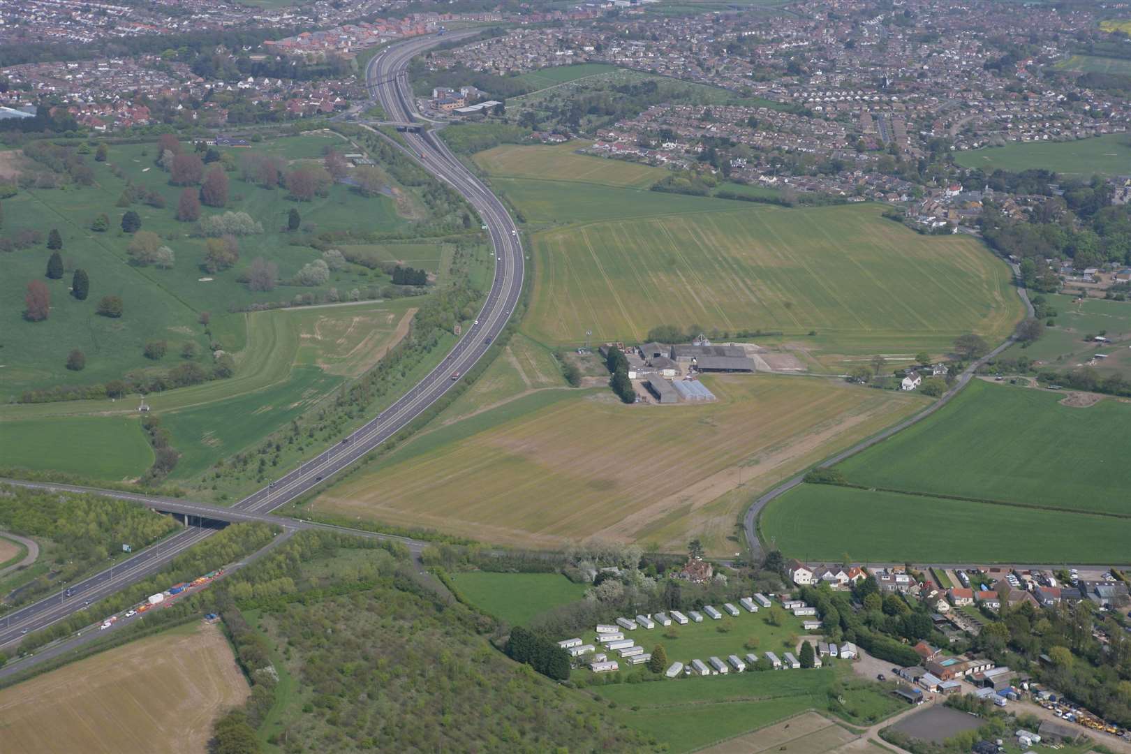 The Strode Farm development site. Picture: Martin Apps