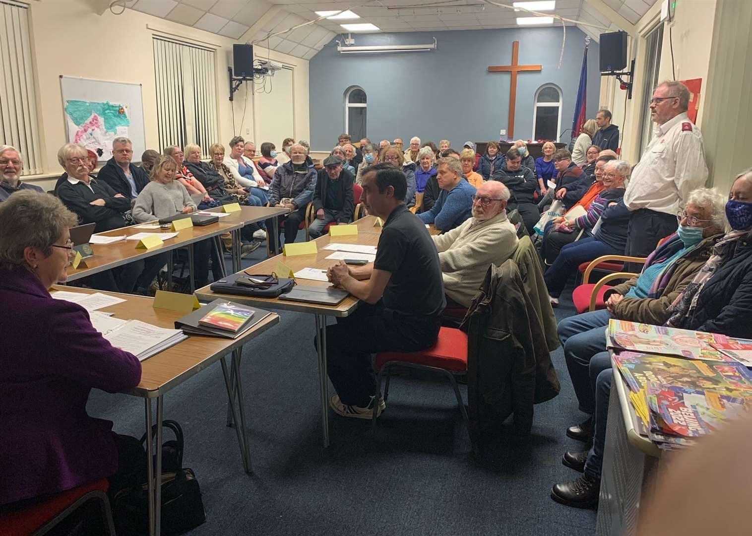 South Willesborough and Newtown residents attended a public meeting about the route closure earlier this year