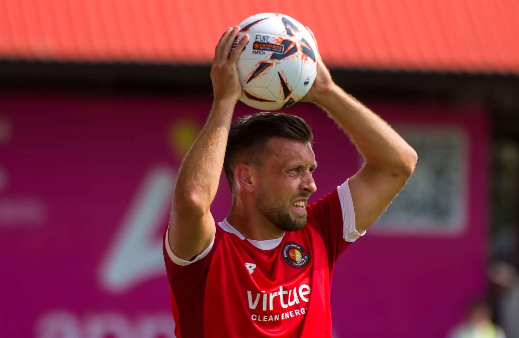 Ebbsfleet defender Luke O'Neill. Picture: Ed Miller/EUFC