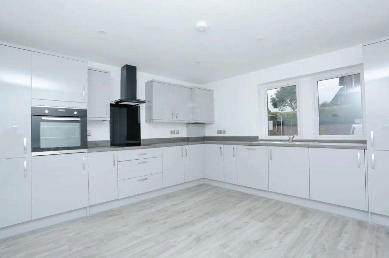 A look inside the fitted kitchen. Picture: Zoopla / Miles & Barr