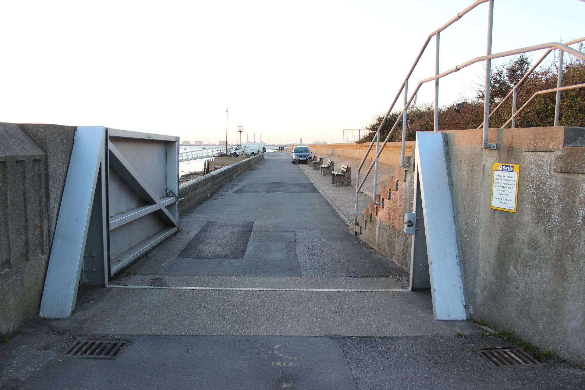 The floodgate at Queenborough which woudn't shut (8055248)