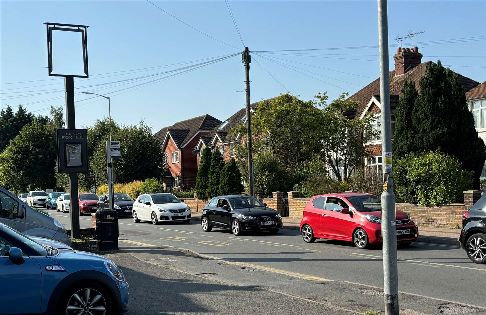 Drivers will continue to face long queues in Hythe Road until the end of next week