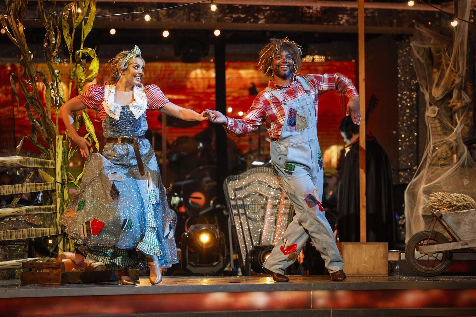 JB Gill and Amy Dowden performed a foxtrot to Dancing In The Moonlight by Toploader (Guy Levy/BBC/PA)