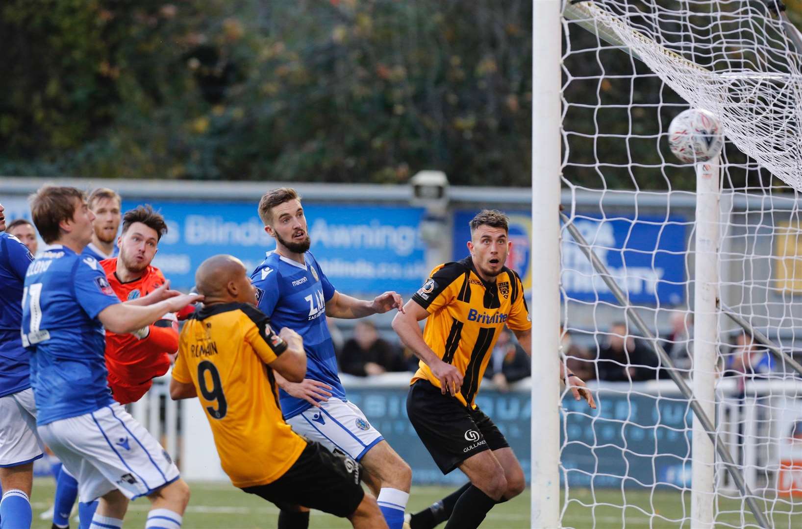 Jack Powell's free-kick hits the back of the net Picture: Matthew Walker