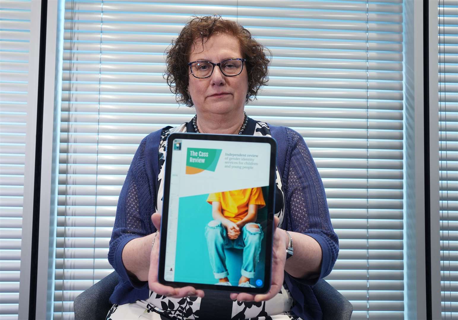 Dr Hilary Cass speaking about the publication of the Independent Review of Gender Identity Services for Children and Young People (The Cass Review) in April (Yui Mok/PA)