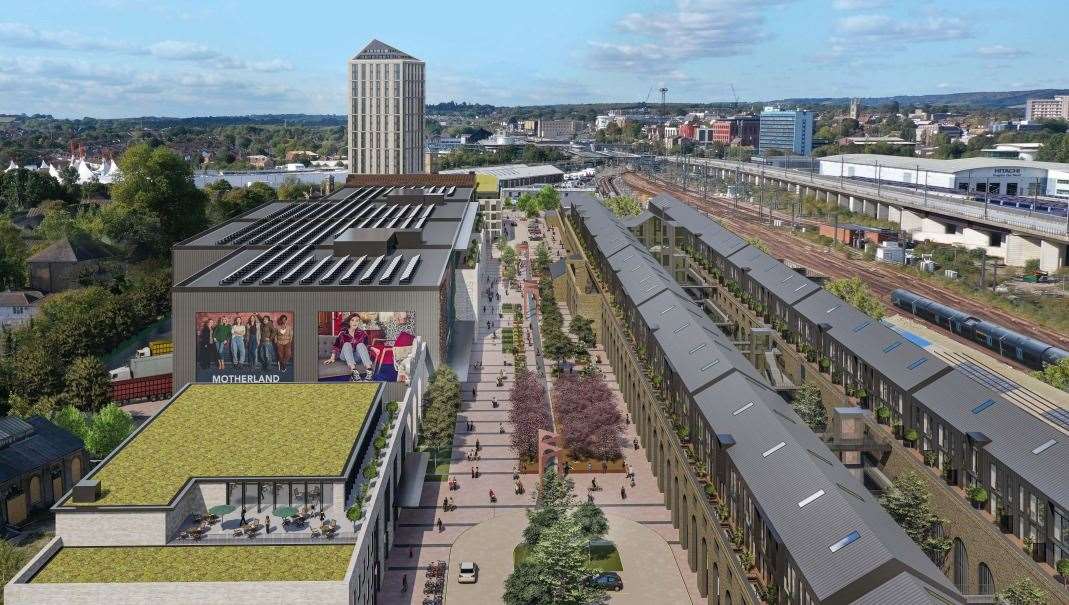 What's planned for the Newtown Rail Works site