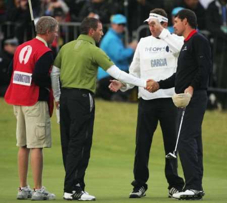 Sergio Garcia and Padraig Harrington