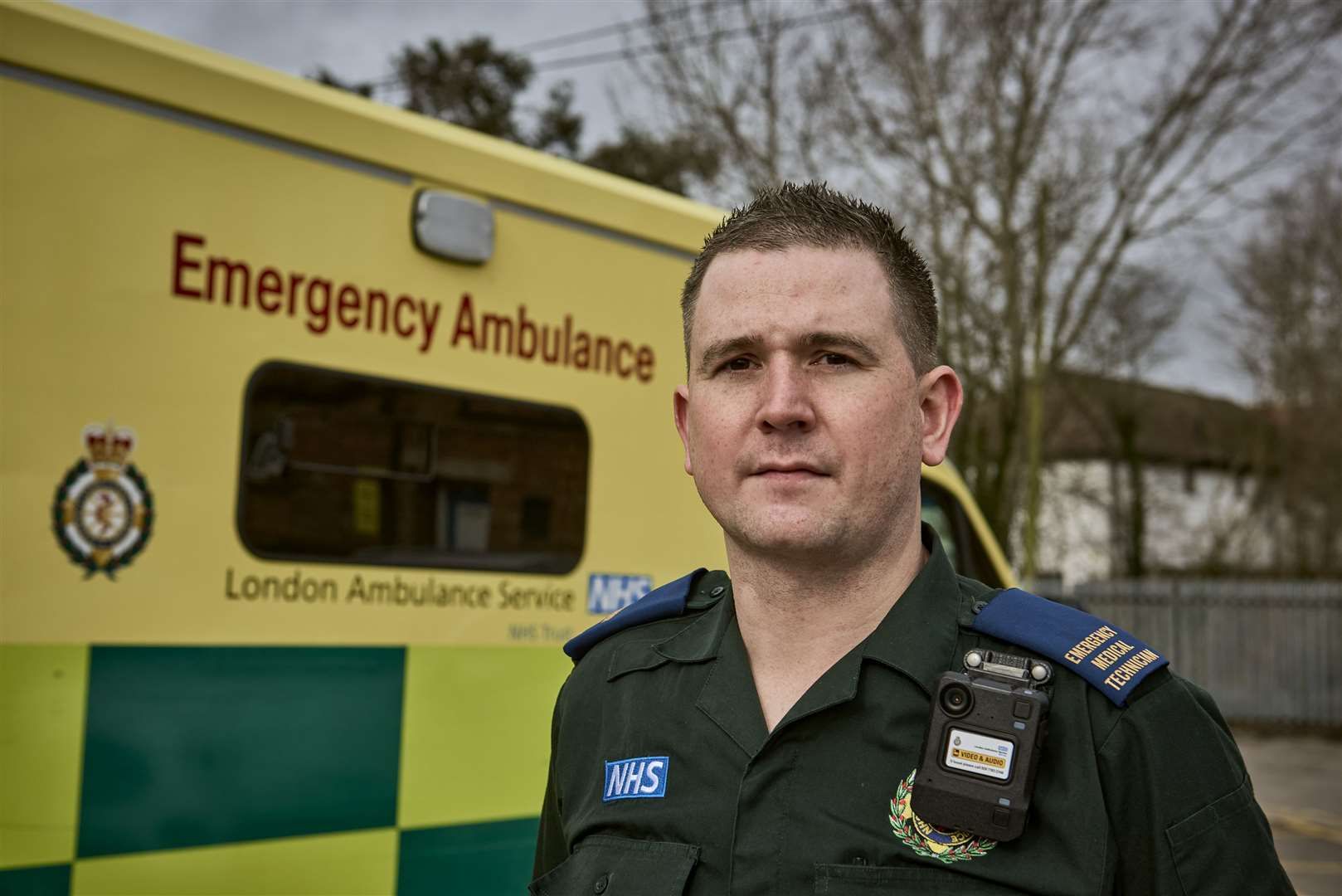 Emergency Ambulance Crew member Gary Watson said the camera made him feel ‘safer’ (LAS Handout/PA)