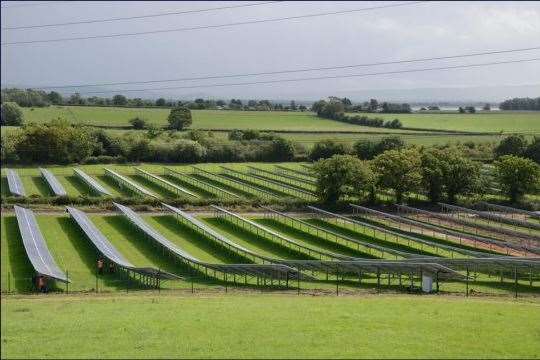 How the applicants suggest the solar farm might look