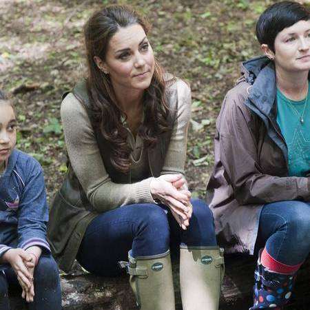 The Duchess of Cambridge on a visit to Margaret McMillan House, near Wrotham