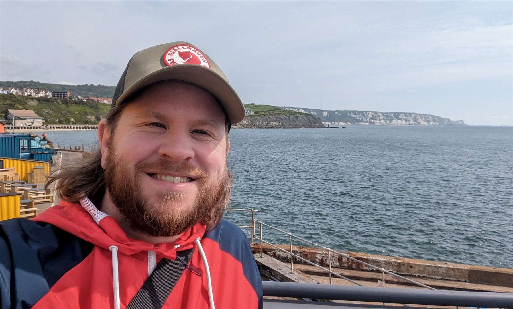 Rhys Griffiths at the harbour arm in Folkestone