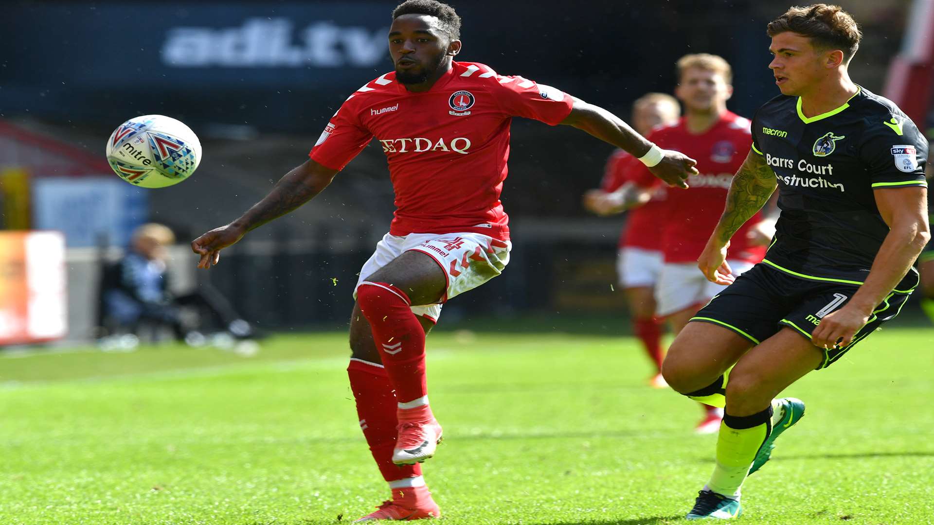 Charlton's Tariqe Fosu in action against Bristol Rovers. Picture: Keith Gillard