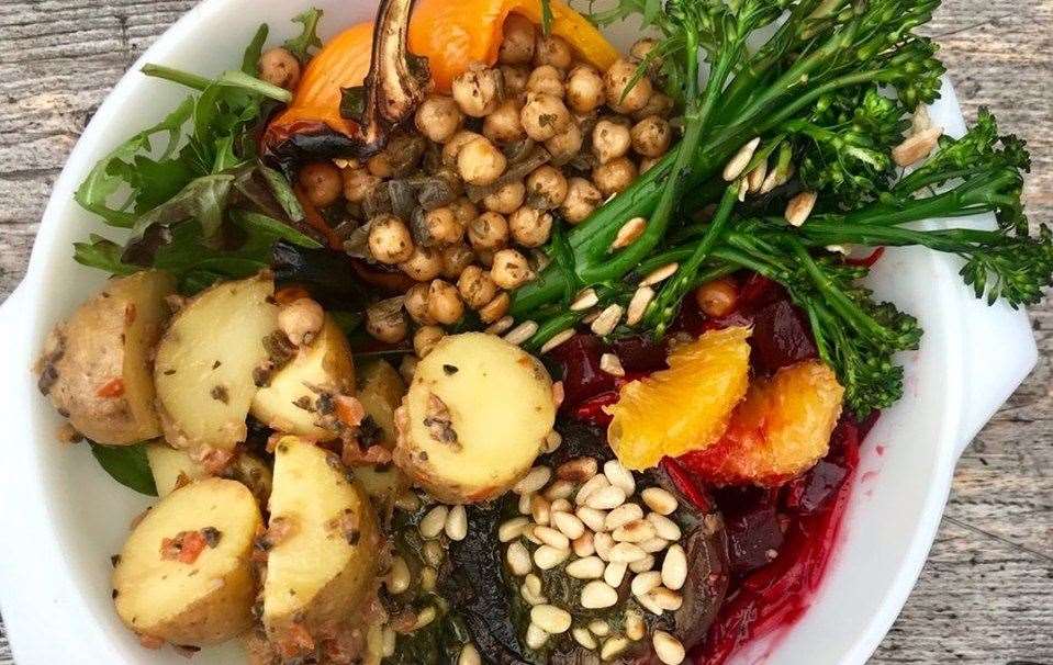 A Vegan fareshare Buddha bowl at Revival