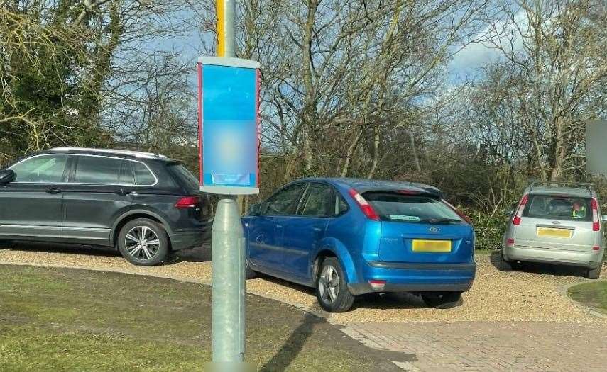 Reports of anti-social parking on private plots of land near Castle Hill have been made by residents