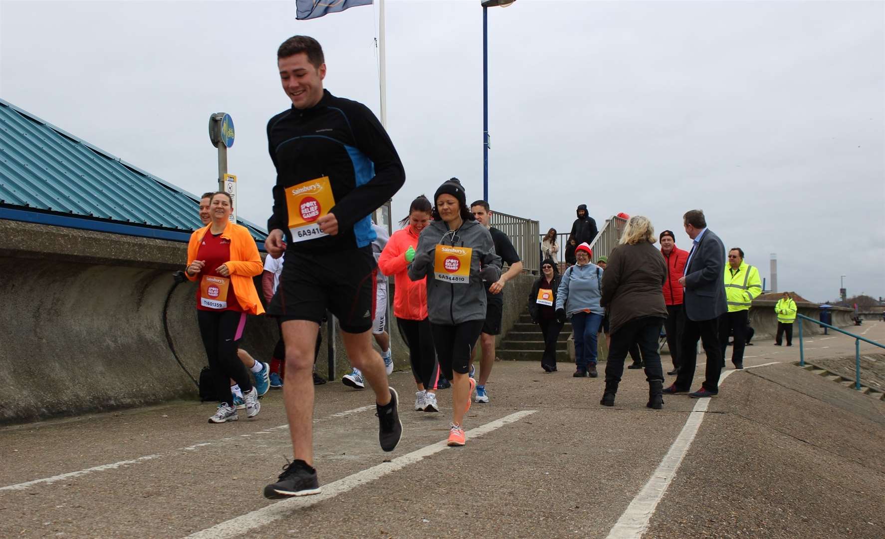 Running along the seafront at Sheerness