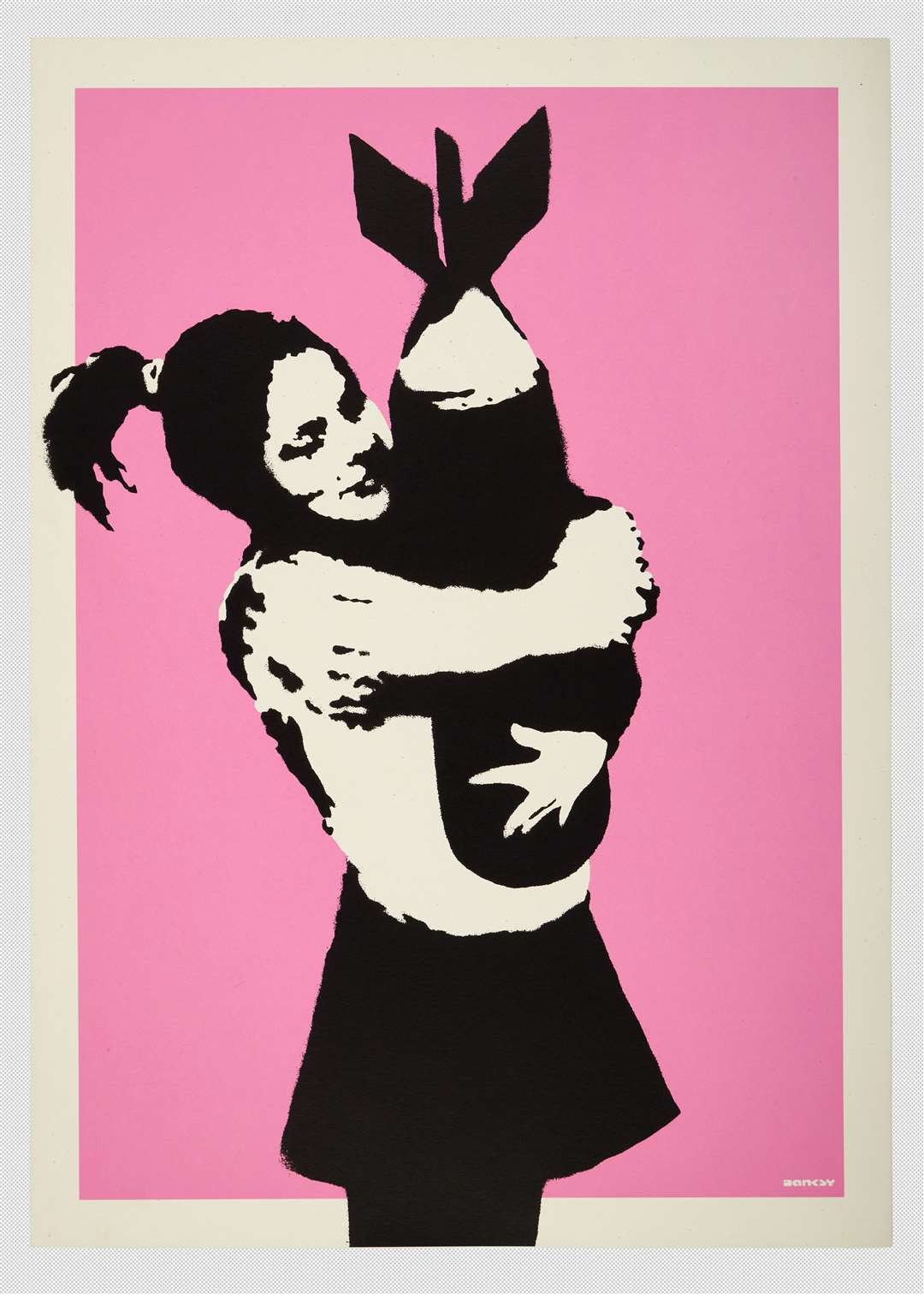 Bomb Hugger, by Banksy (PA/Julien’s Auctions)