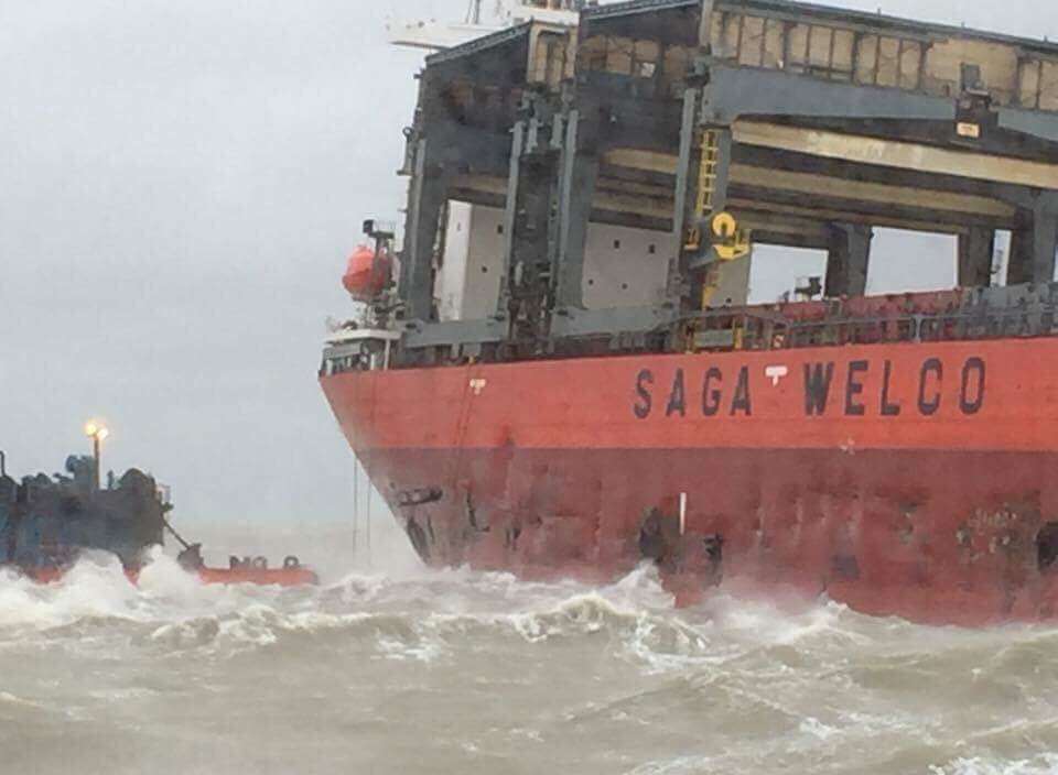 Picture taken by Dover RNLI crewman Mark Hamilton shows the rough conditions