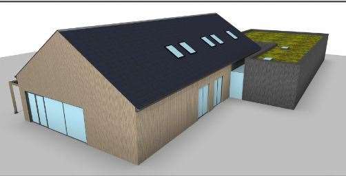 A CGI of how the holiday park's clubhouse could look. Picture: H+M