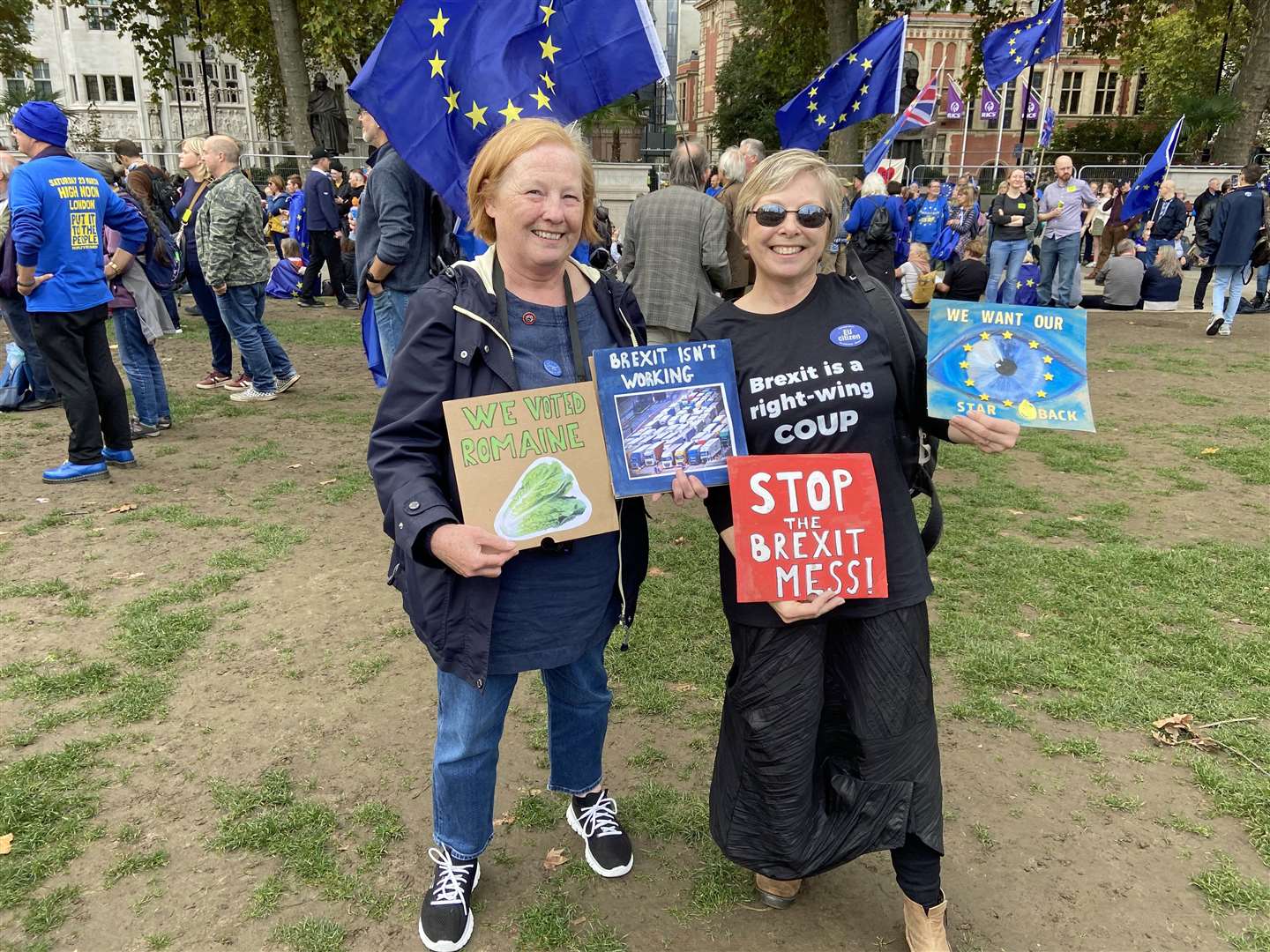 Thousands Of Protesters Rally In London To Call For The UK To Rejoin The EU