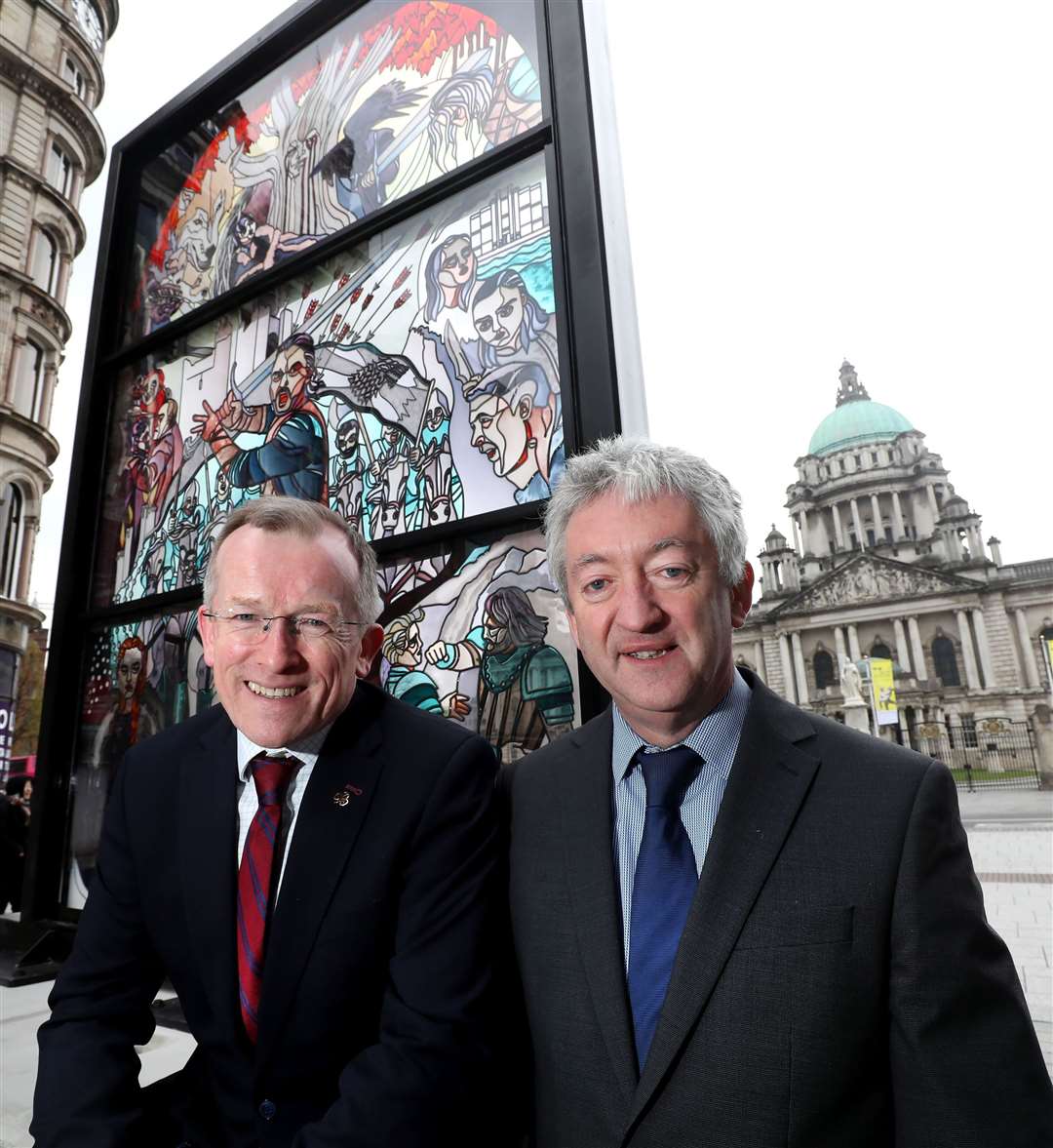 Tourism Ireland CEO Niall Gibbons (left) and Tourism NI CEO John McGrillen (William Cherry/PA)