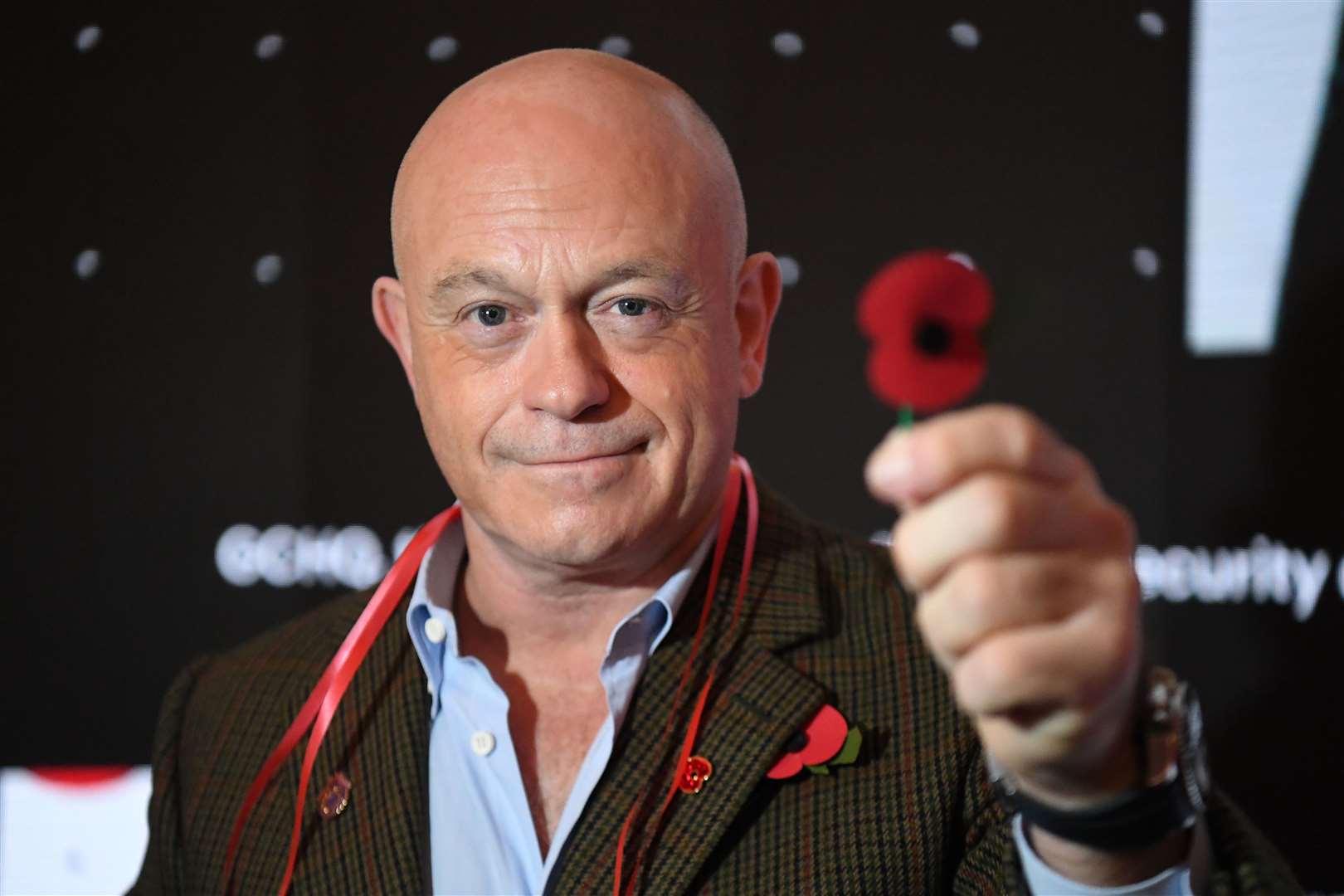 Ross Kemp with a poppy (Kirsty O’Connor/PA)