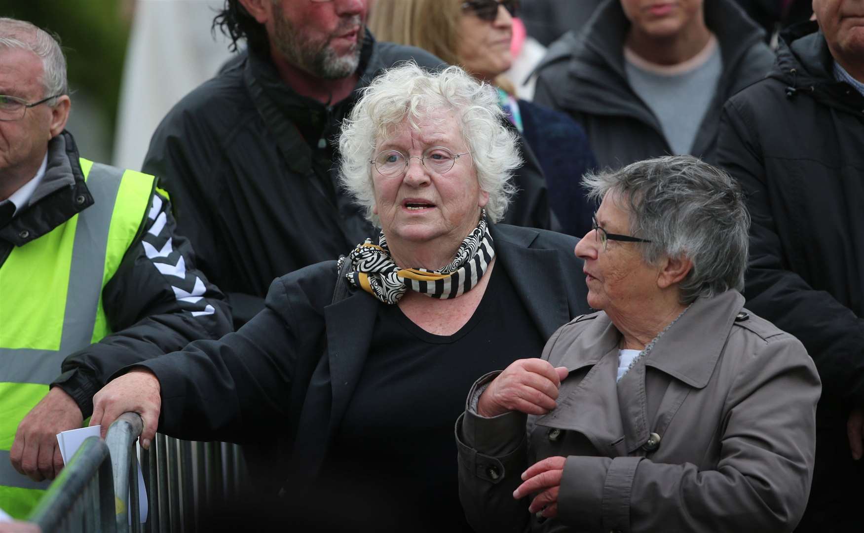 Nell McCafferty, centre, died aged 80 at a nursing home in Co Donegal (Niall Carson/PA)