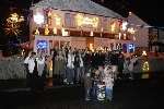 The switch-on of the lights at the home of Stan Truelove in South Street, Canterbury. Picture: Chris Davey