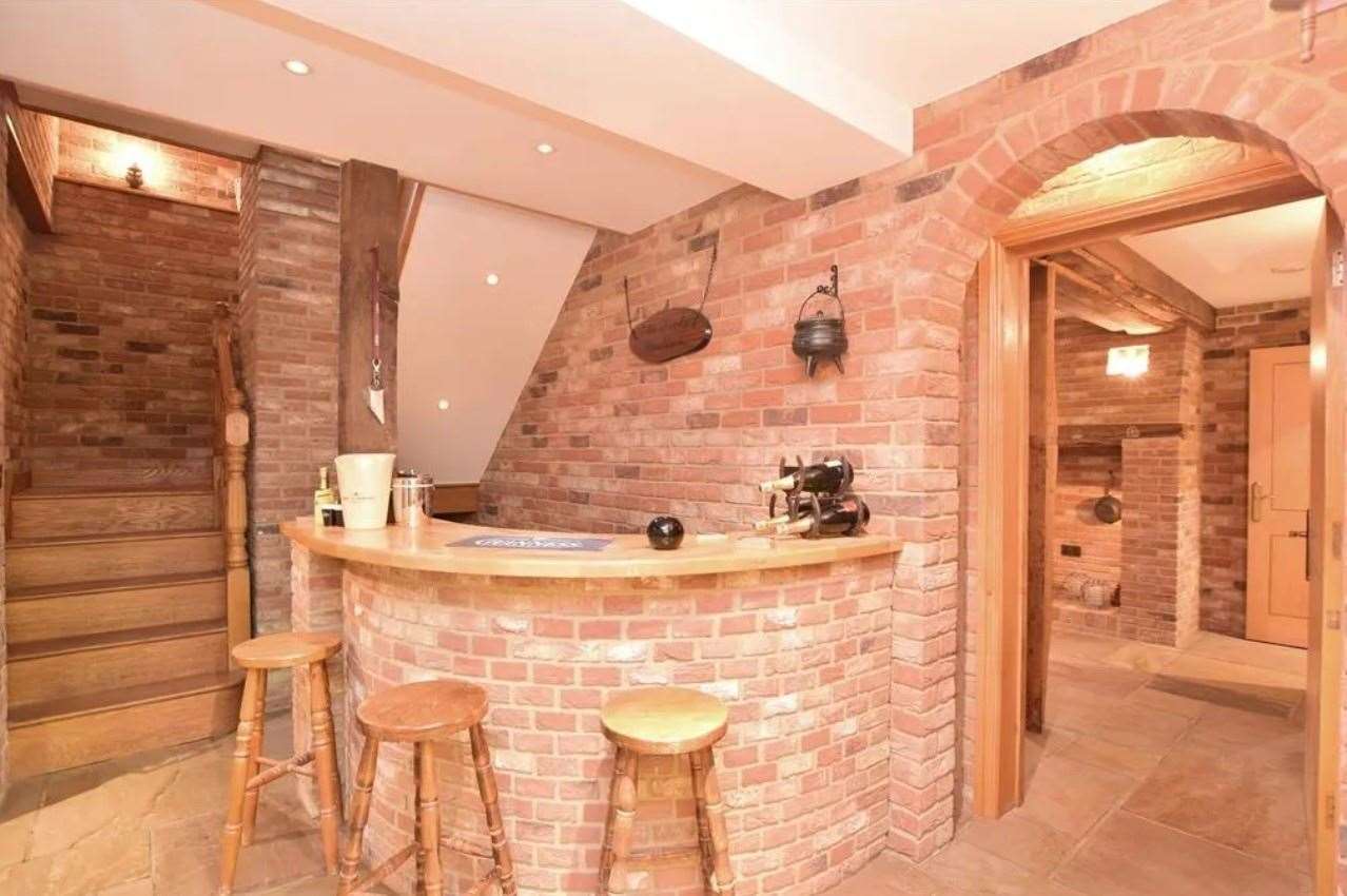 The bar area. Picture: Zoopla / Fine & Country