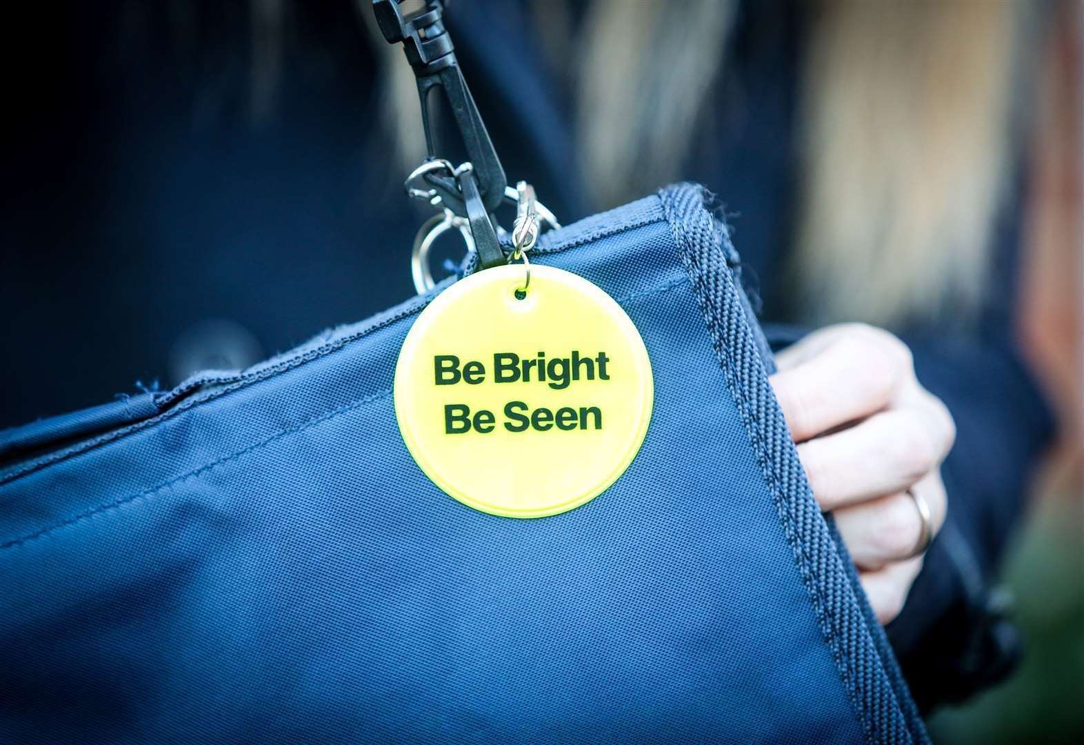 Reflective disks have been sent to schools and organisations across Kent and Medway. Picture: Be Bright Be Seen