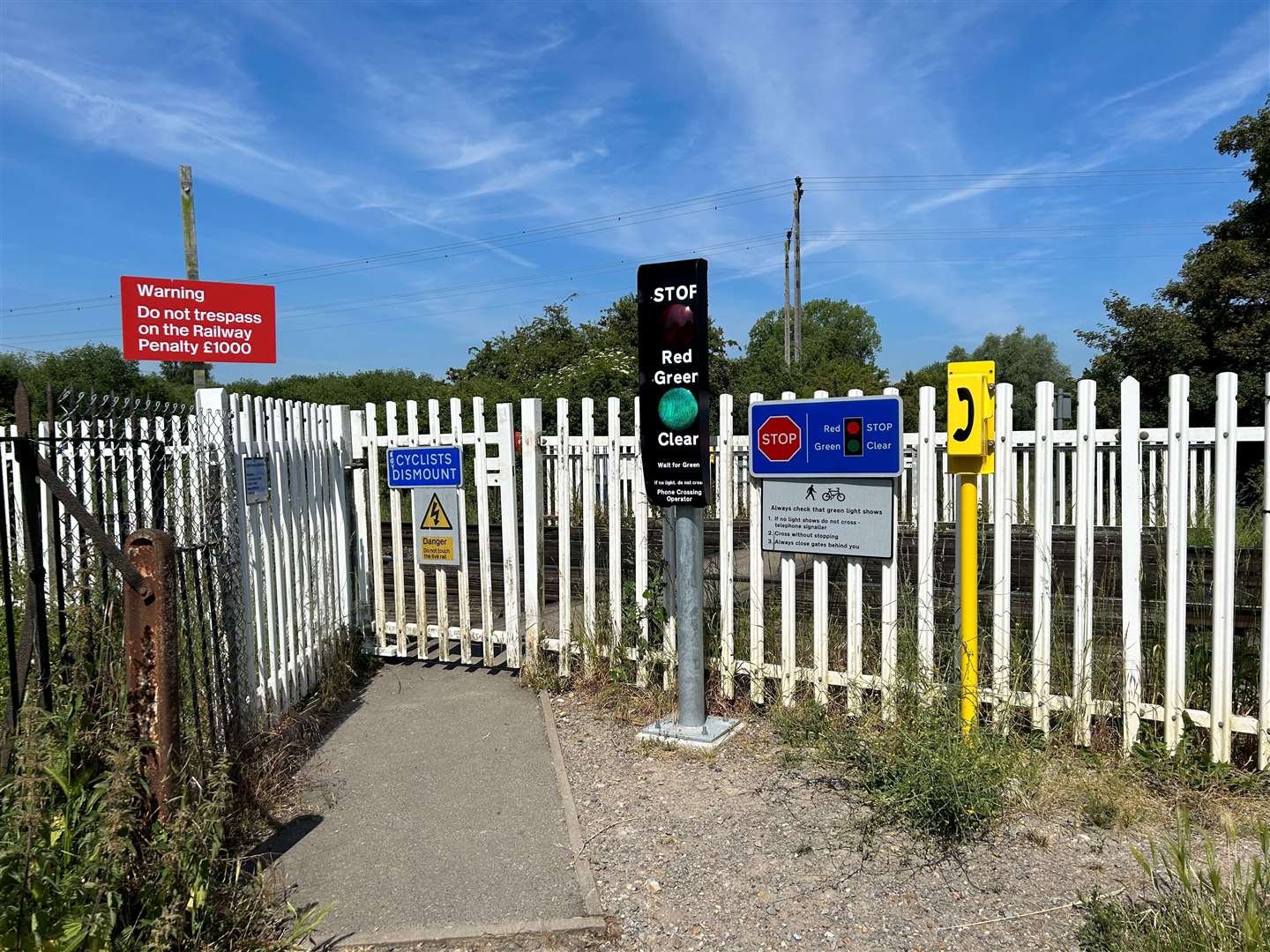 The crossing in Tonford Lane, Thanington