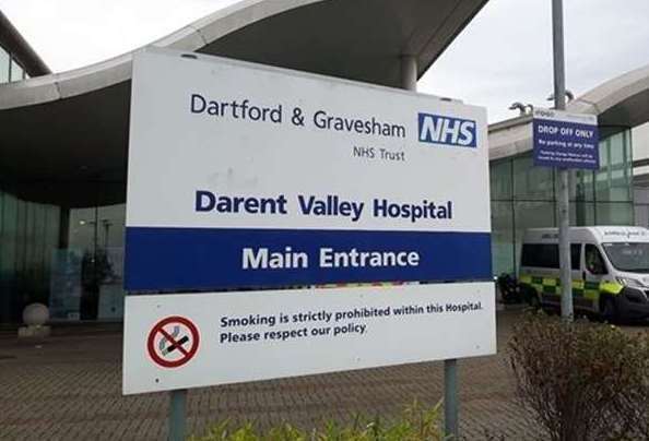 Darent Valley Hospital. Stock picture