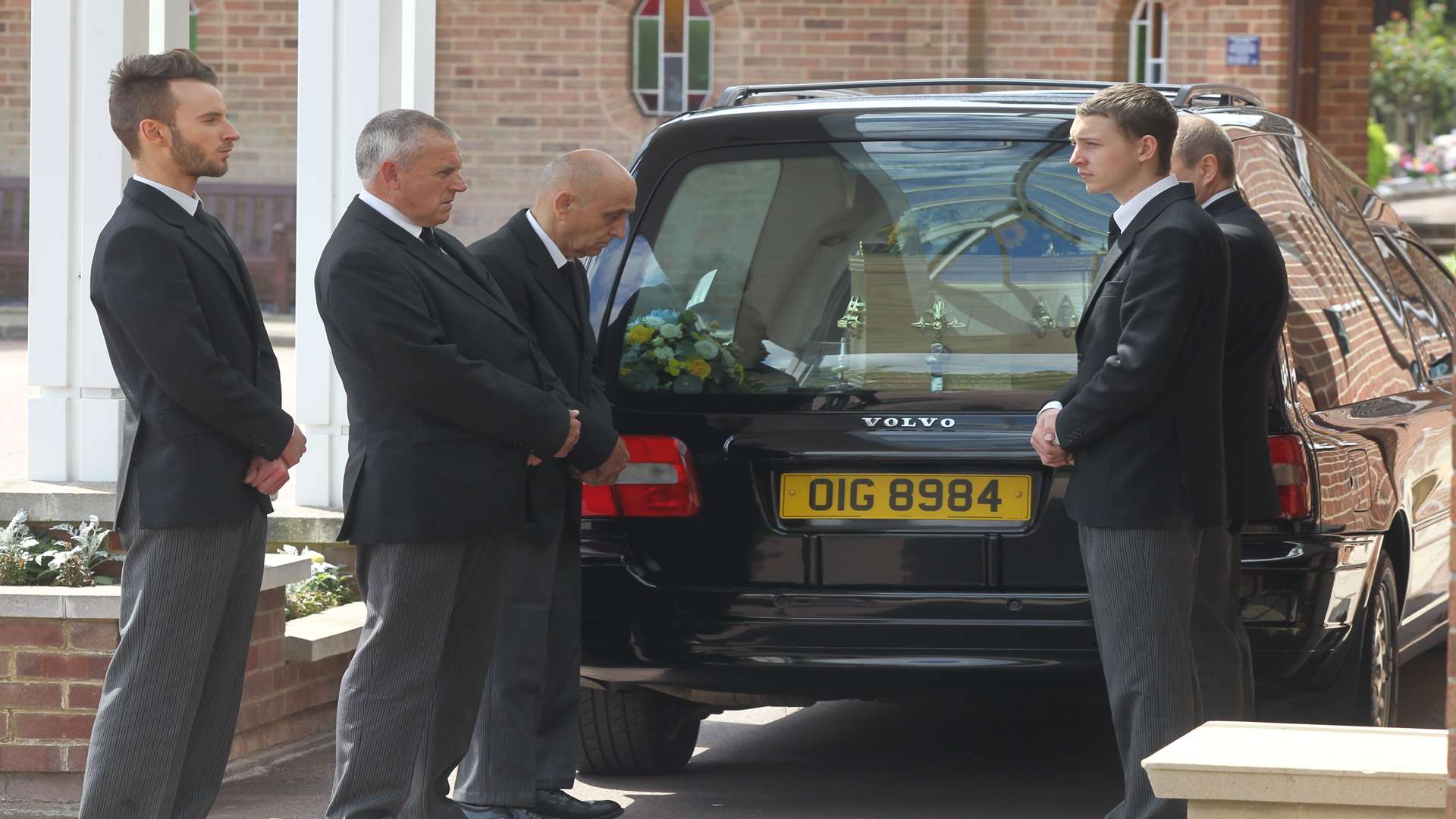 Pallbearers at the funeral