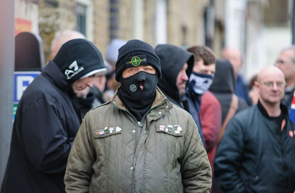 Scenes from the disturbances in Dover. Picture: Alan Langley