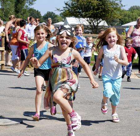 Children at the Hop Farm