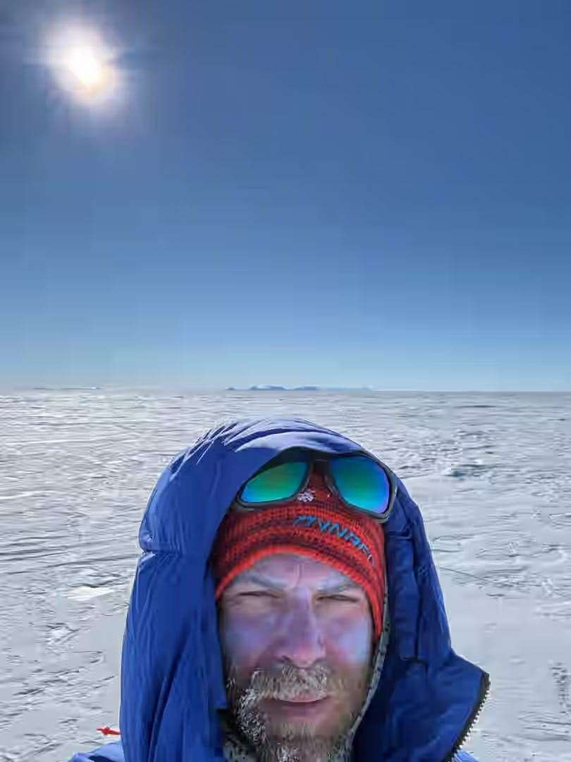 Jonny Huntington has faced extreme conditions including freezing temperatures and blistering 24-hour sunlight (Jonny Huntington/PA)