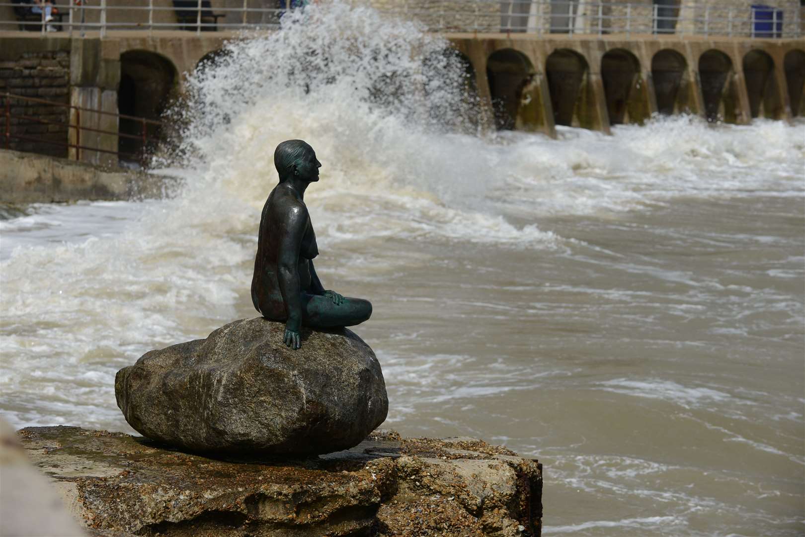 Waves will be battering the coast again today