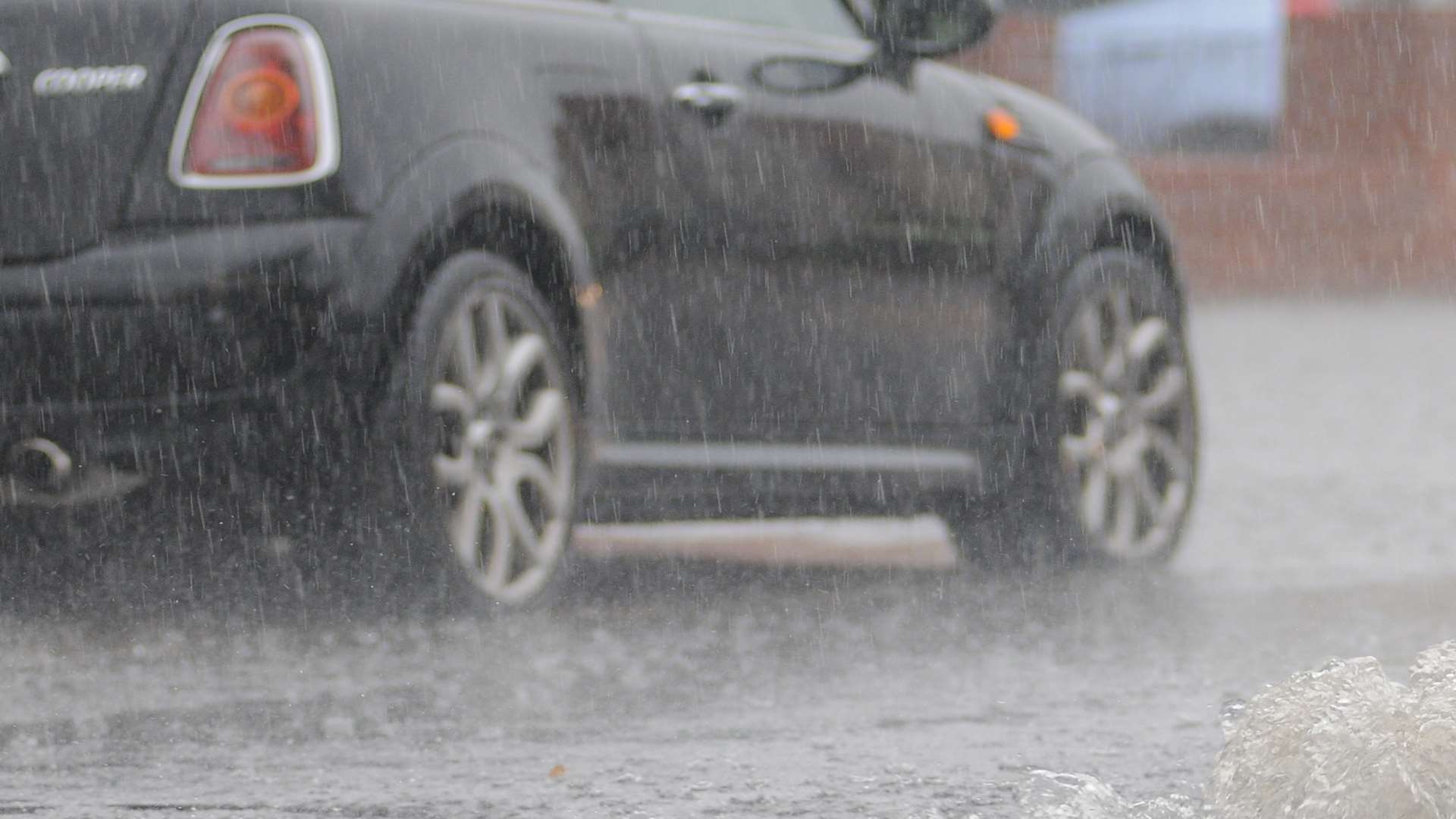 Heavy rain. Stock picture.