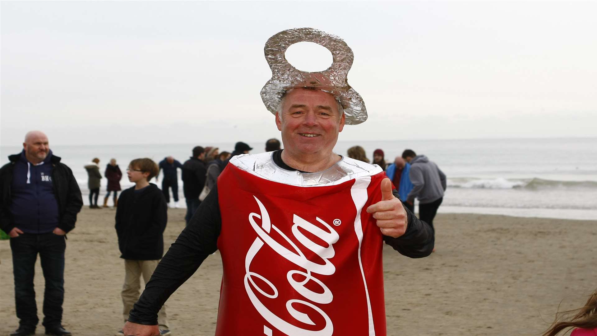 Swimmers chose colourful and creative costumes