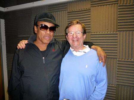 DJ Robbie Vincent with soul legend Bobby Womack