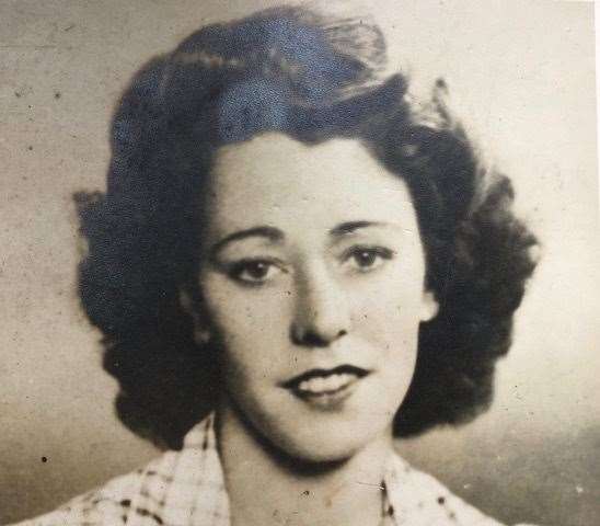 Joyce Tapp as a young woman