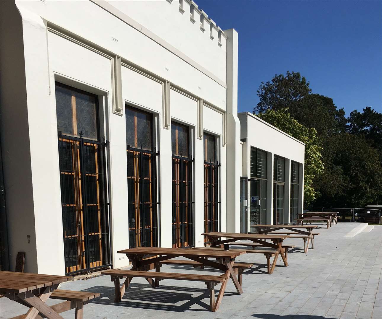 The extension of the cafe at Kearsney Abbey