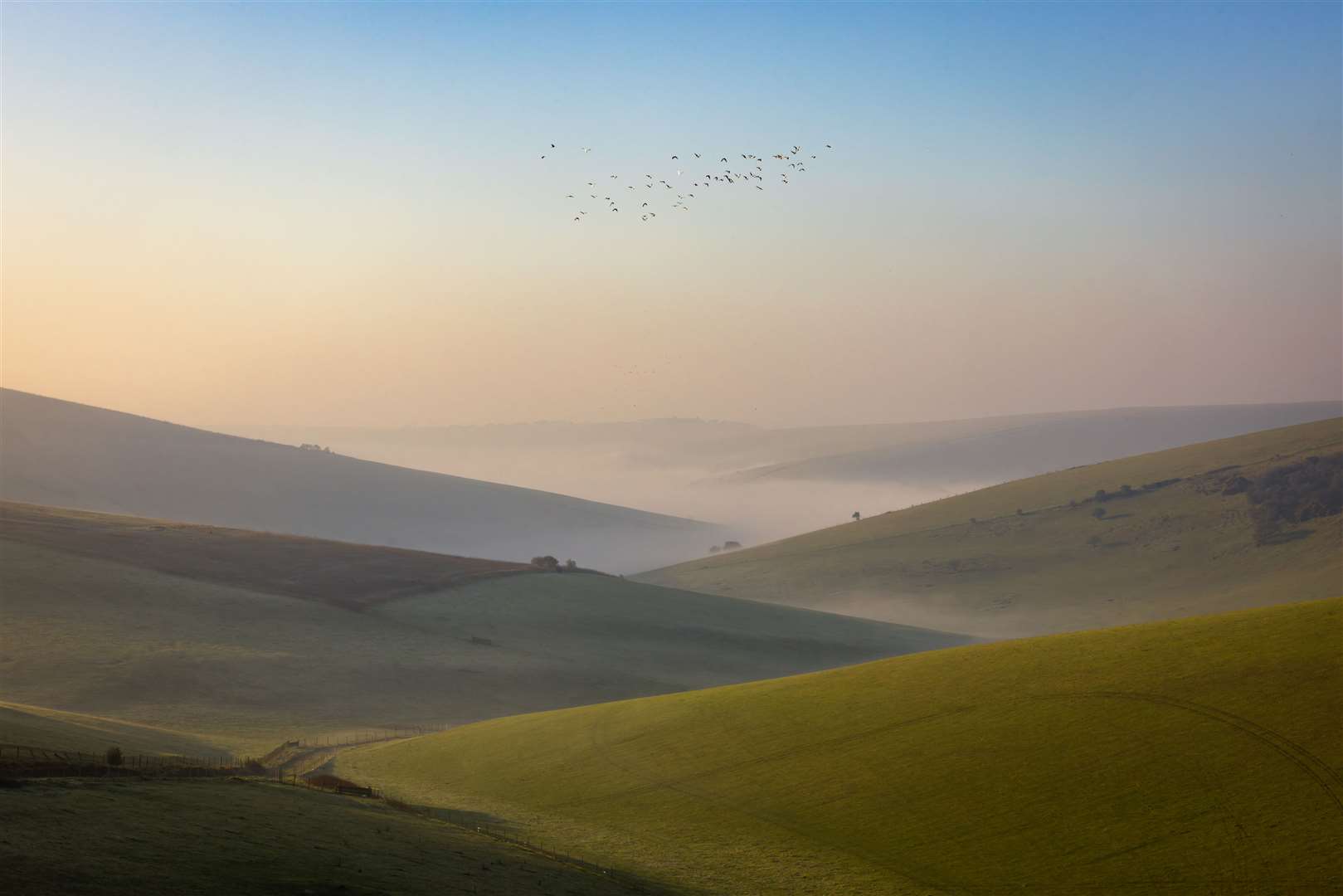 Runner-up place was won by James Ratchford with his image Kingston Ridge (James Ratchford/South Downs National Park Authority/PA)